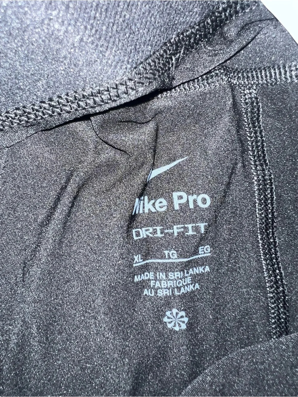 NWT Nike Black Pro Training Compression Bike Shorts Size XL